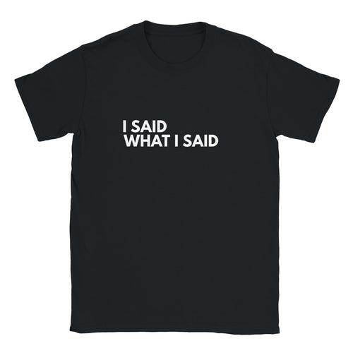 I Said What I Said black women’s slogan T-shirt