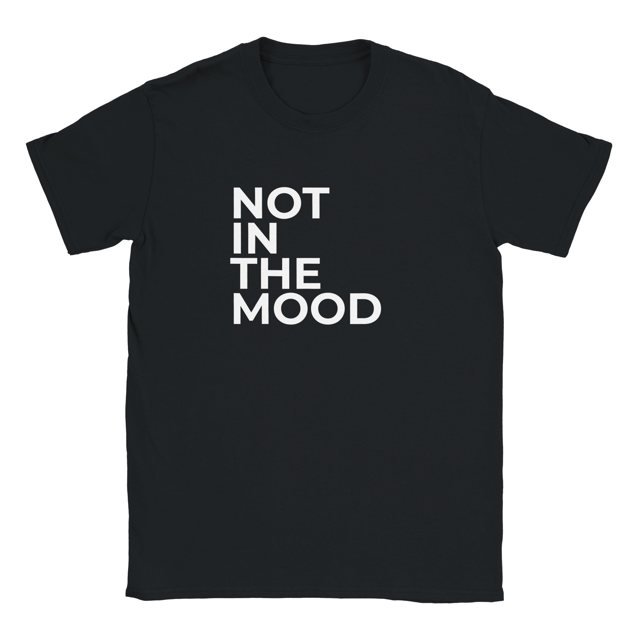 Not In The Mood black women’s slogan T-shirt
