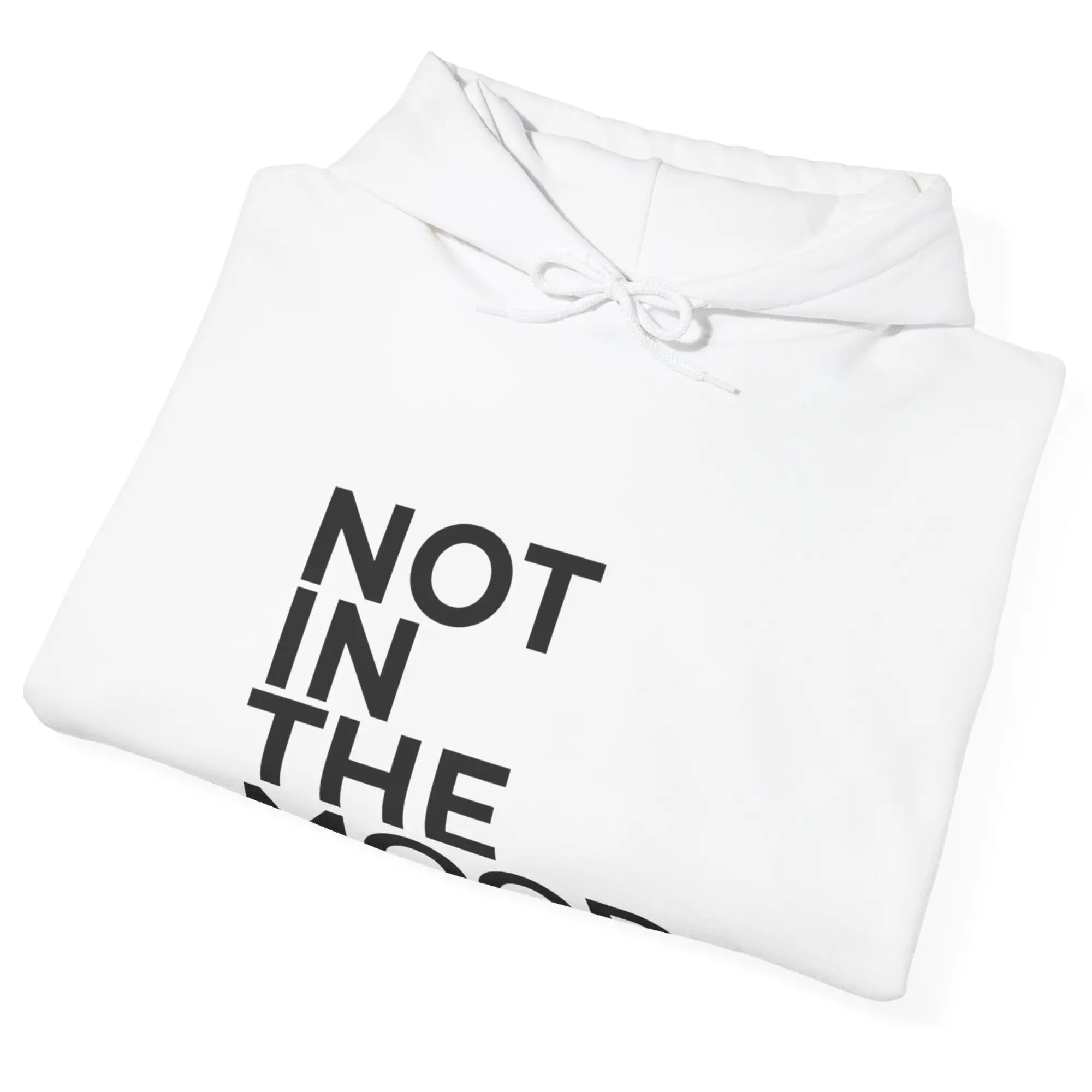 relaxed fit white hoodie not in the mood uk fashion womens