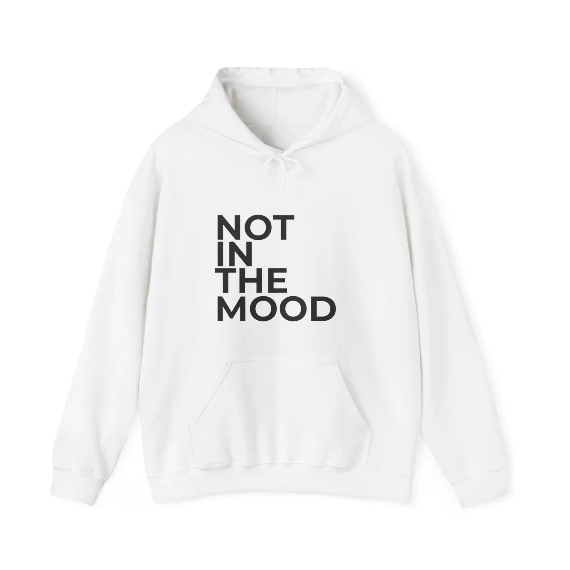 not in the mood hoodie womens uk casual streetwear white hoodie