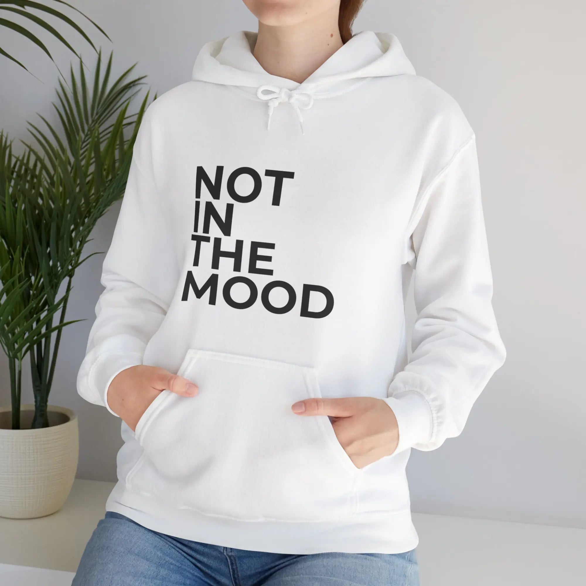 casual loungewear hoodie not in the mood womens relaxed fit
