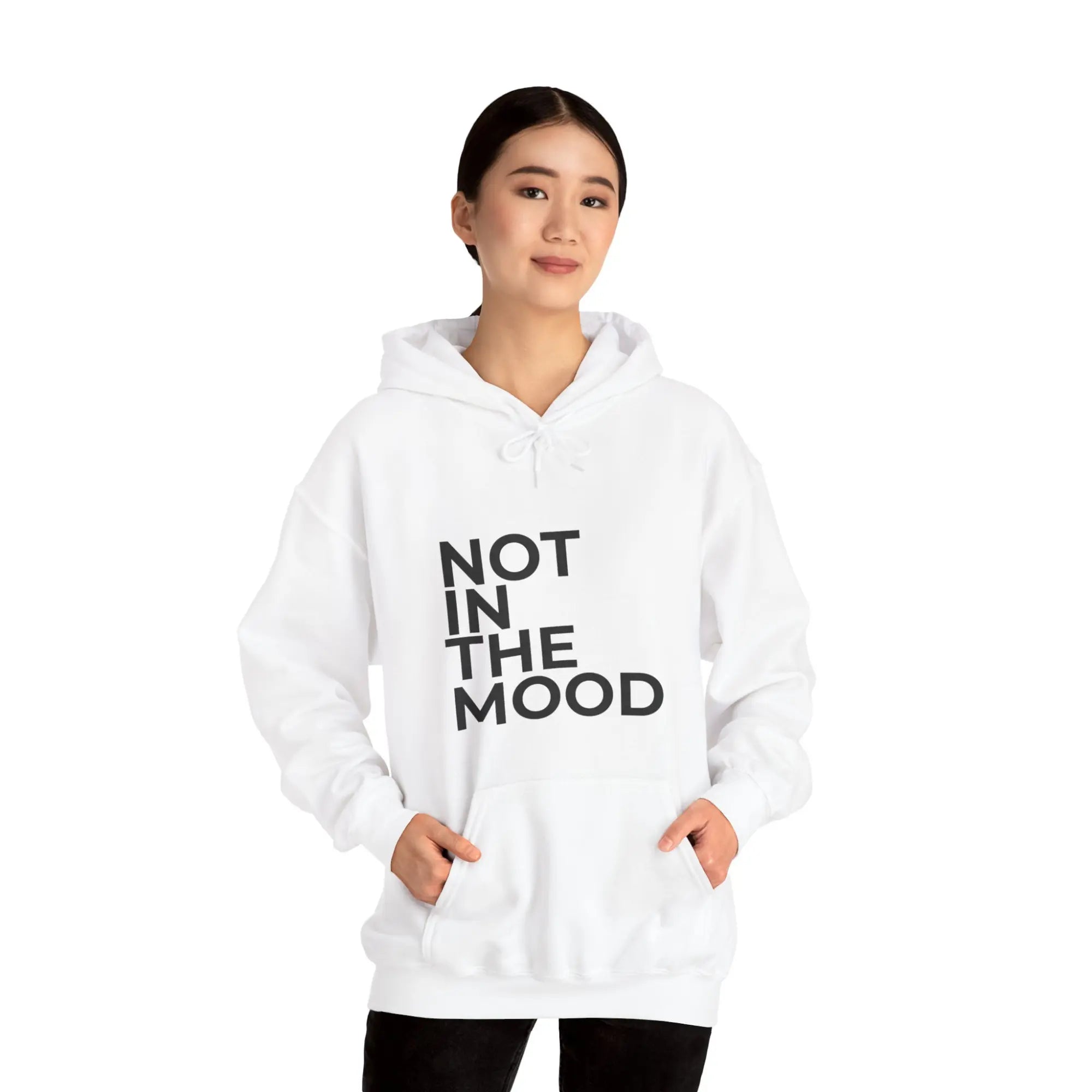 bold slogan hoodie not in the mood womens fashion uk street style