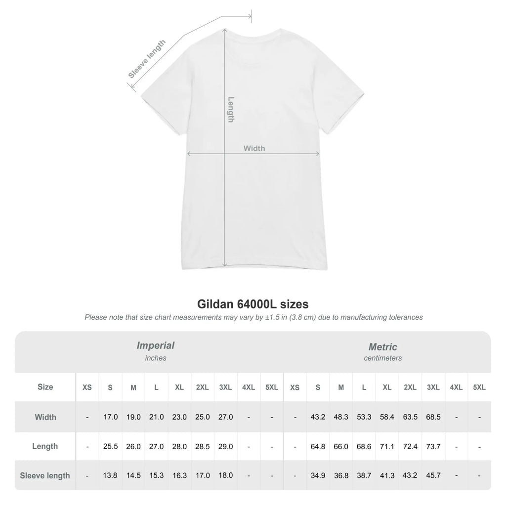 not in the mood womans tee size chart